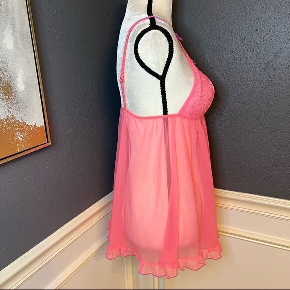 VS Dream Angels Soft Mesh Flyaway Babydoll Teddy/Nightie - Picture 6 of 10